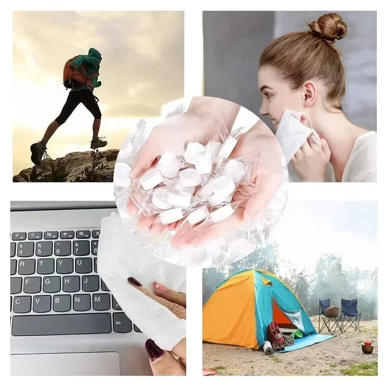 Disposable Compressed Wipes Portable Travel Compressed Face Towel Coin Tissue Mini Handkerchief Non-Woven Wet for Bathrobe Home