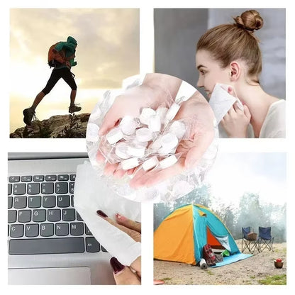 Disposable Compressed Wipes Portable Travel Compressed Face Towel Coin Tissue Mini Handkerchief Non-Woven Wet for Bathrobe Home
